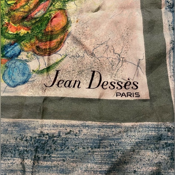 Vintage Jean Dessès Paris Silk Scarf - Picture 2 of 3